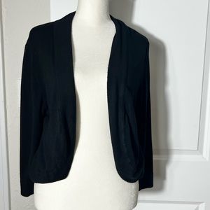 Black shrug sweater jacket